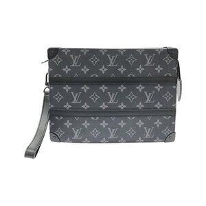 Louis Vuitton Monogram Eclipse Trunk Pochette Bag Black